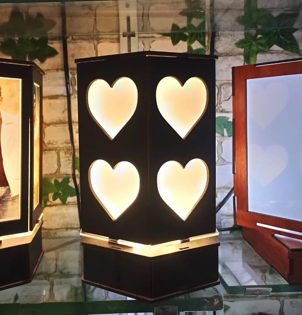 Sublimation Rotating Lamp – Hexagon 12 Photos