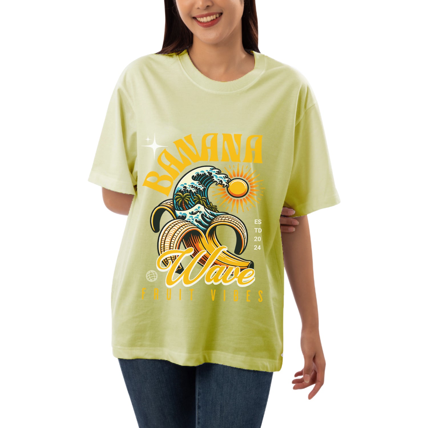 Banana Womens Oversized T-shirt