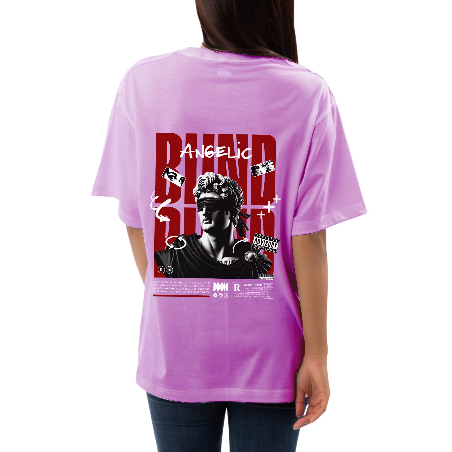 Blind Womens Oversized T-shirt