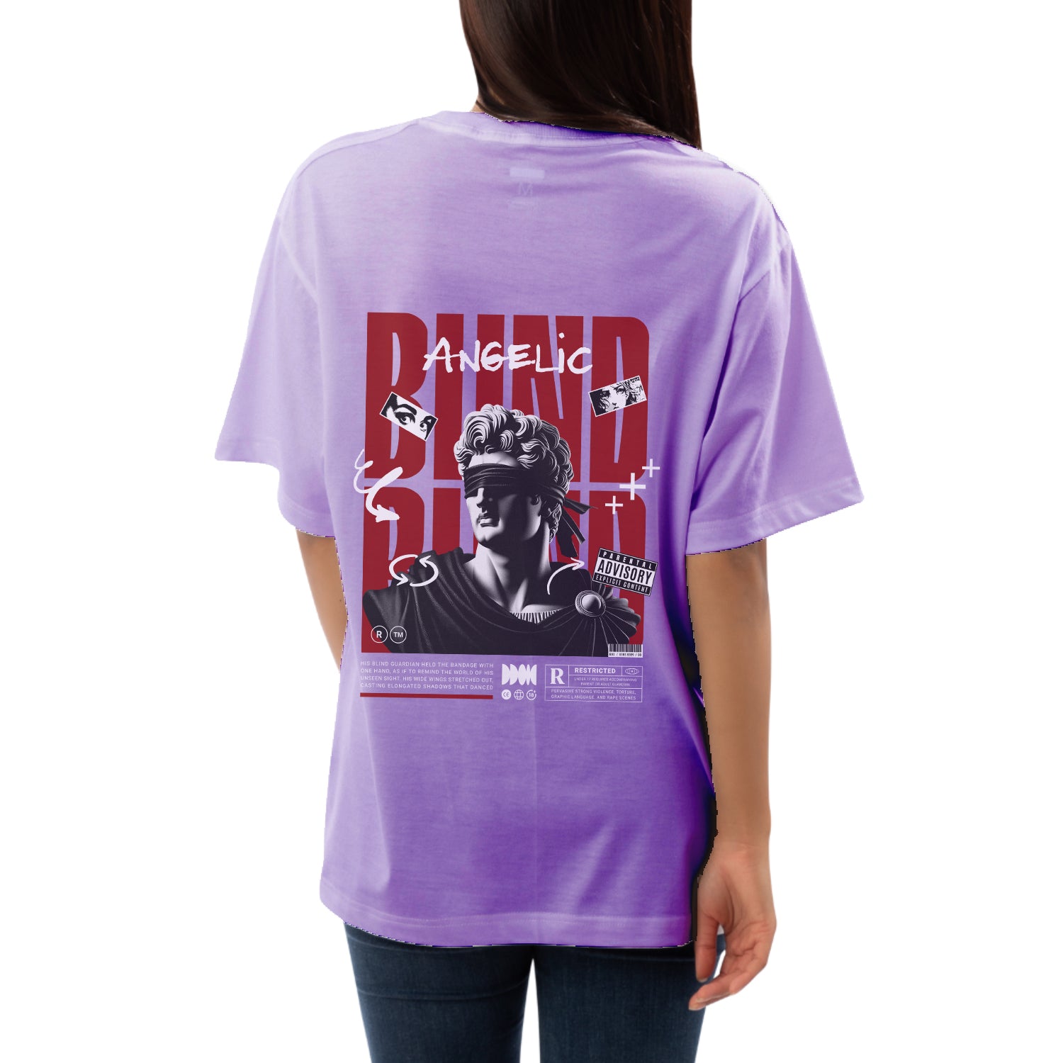 Blind Womens Oversized T-shirt