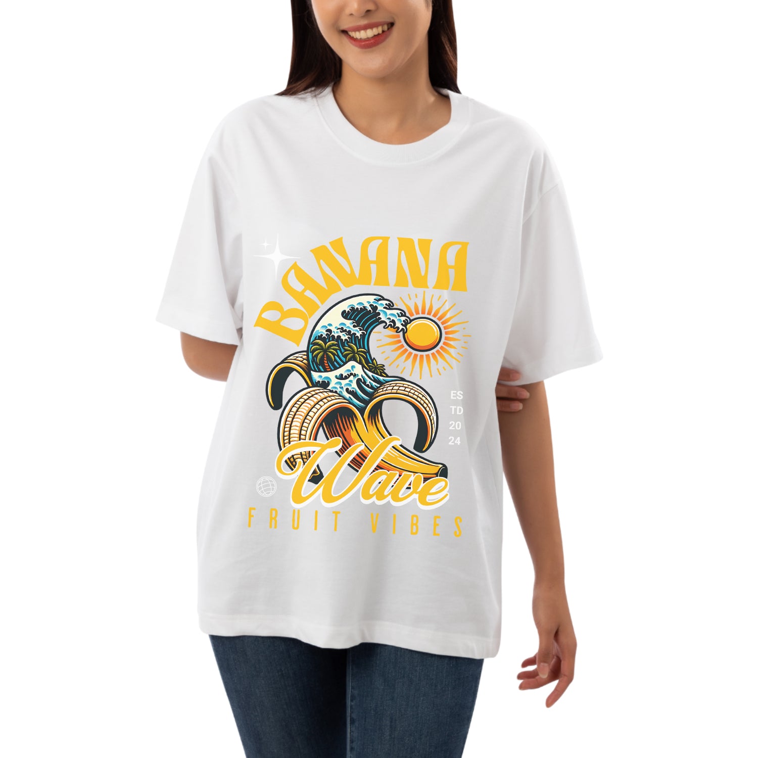 Banana Womens Oversized T-shirt