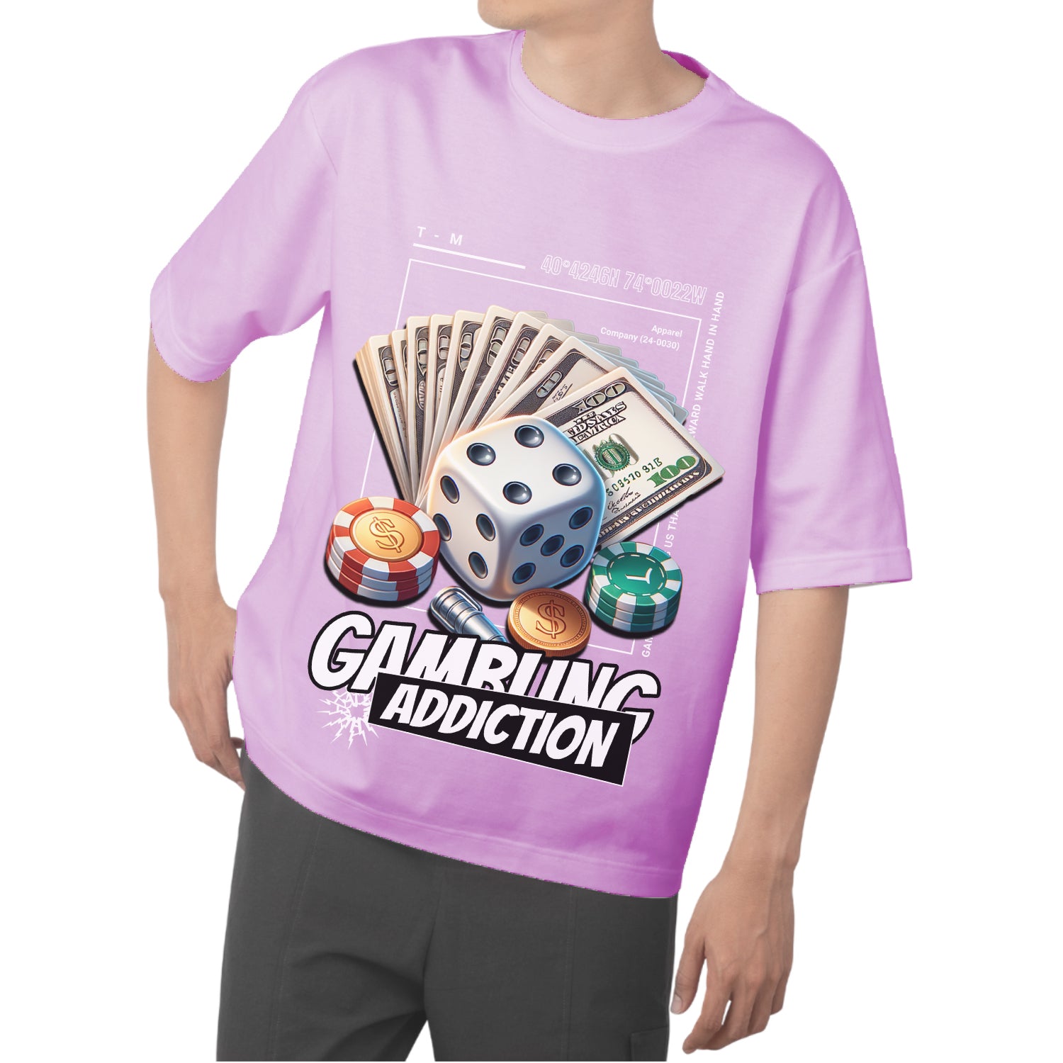 Gambling addiction Oversized T-shirt