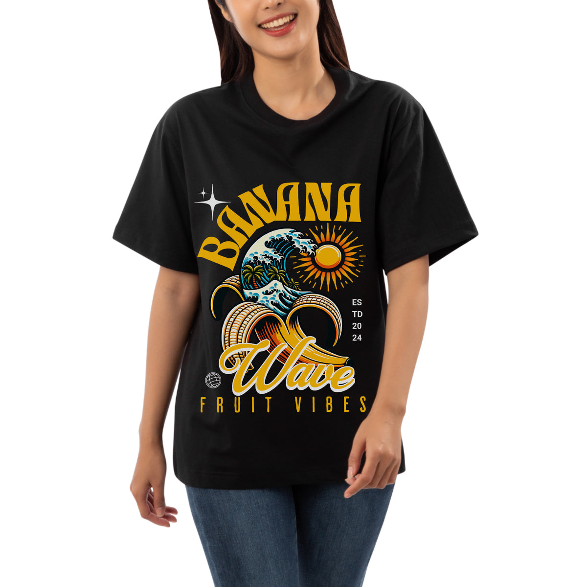 Banana Womens Oversized T-shirt