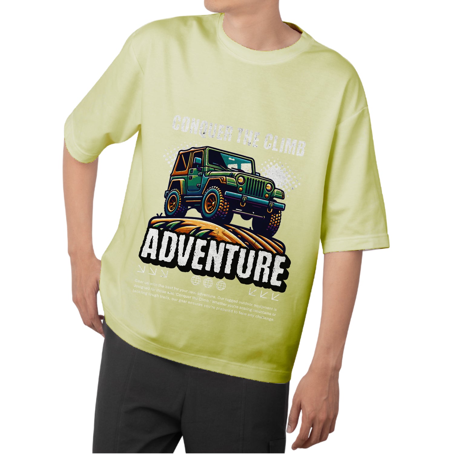 Conquer the climb adventure Oversized T-shirt