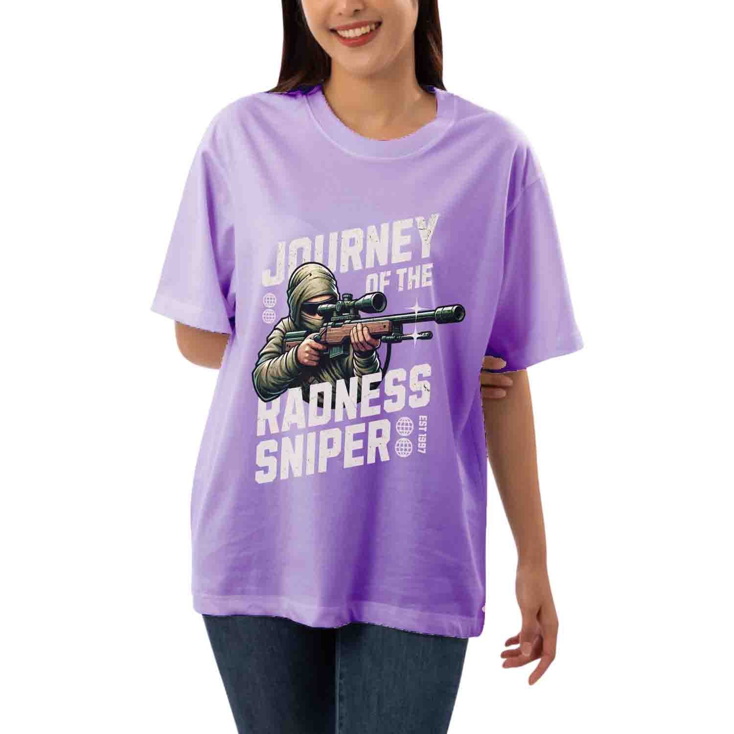 Journey of the redness sniper Women's Oversized T-shirt