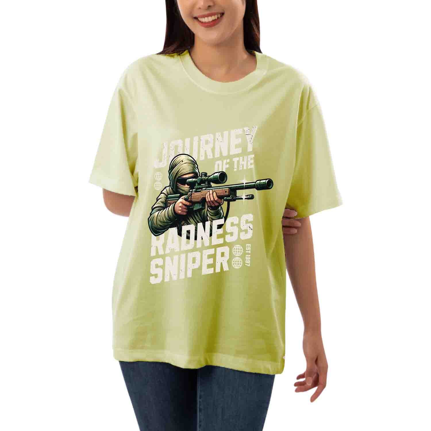 Journey of the redness sniper Women's Oversized T-shirt