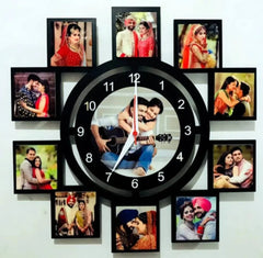 MDF Clock Photo Frame