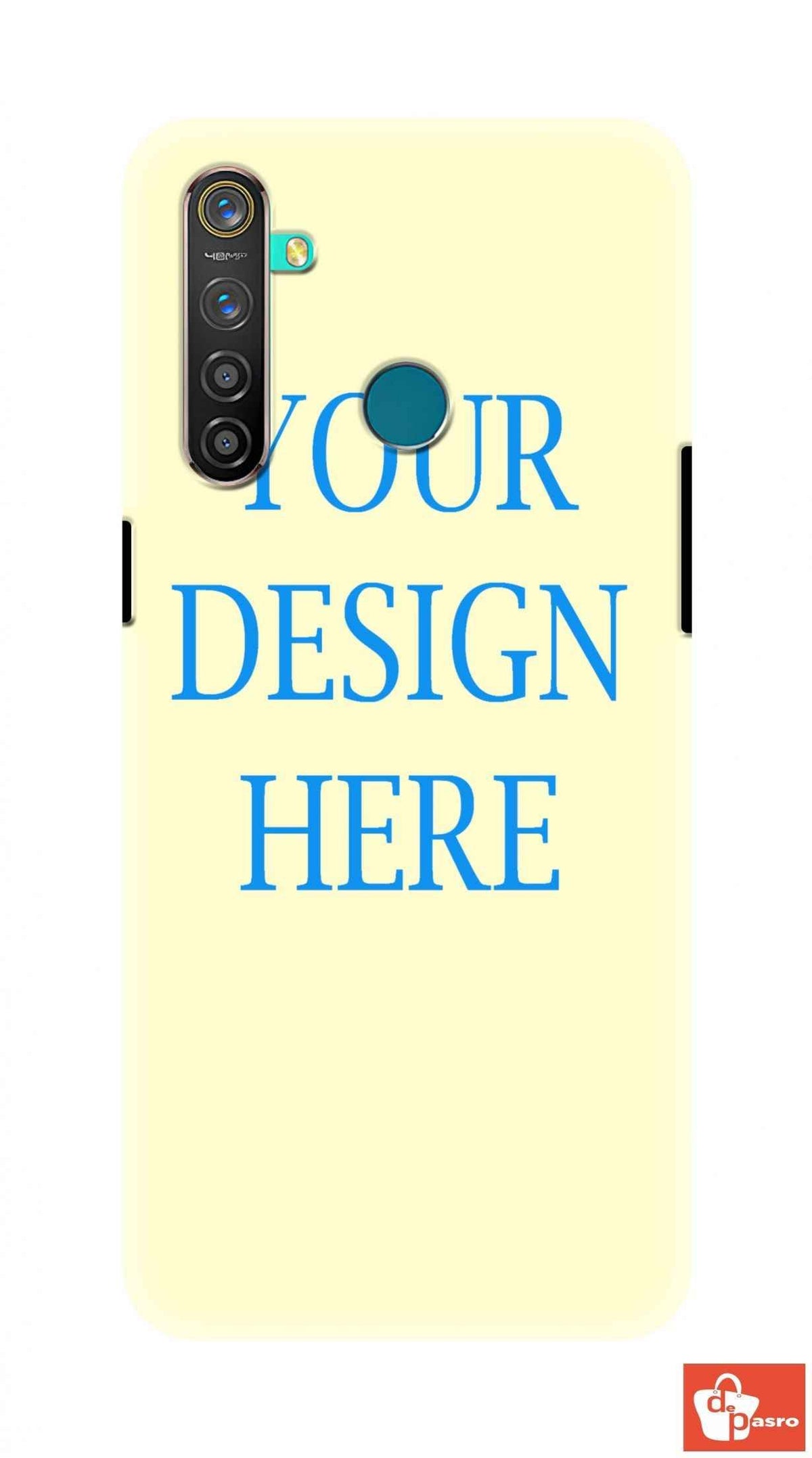 REALME 5 PRO-3D Customized Mobile Back Cover - depasro