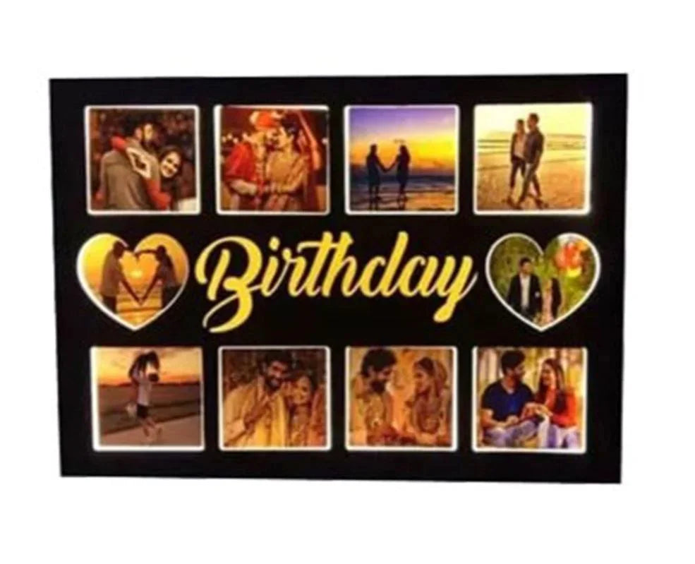 Sublimation LED Frame Birthday ( Size 12 x 18 inch ) - depasro