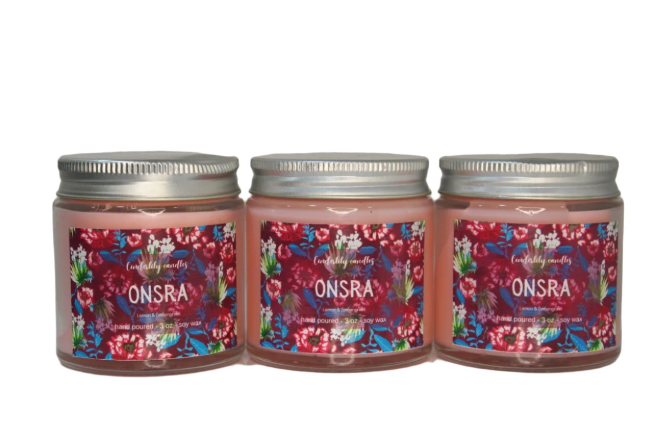 Onsra 3oz Soy Wax Scented Candle - depasro