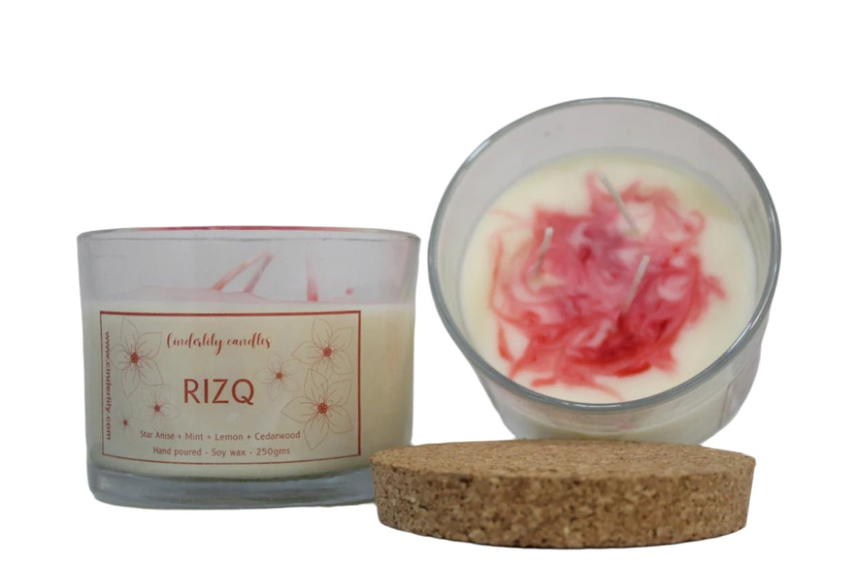 Rizq Soy Wax Scented Candle - depasro