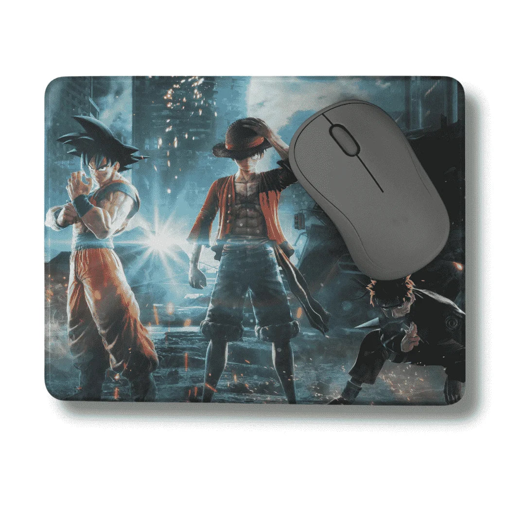 Big three mouse pad with rubber grip - depasro