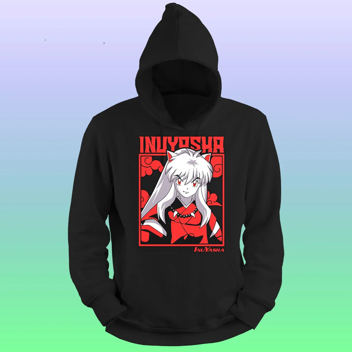 Anime Printed Hoodie – Inuyasha - depasro