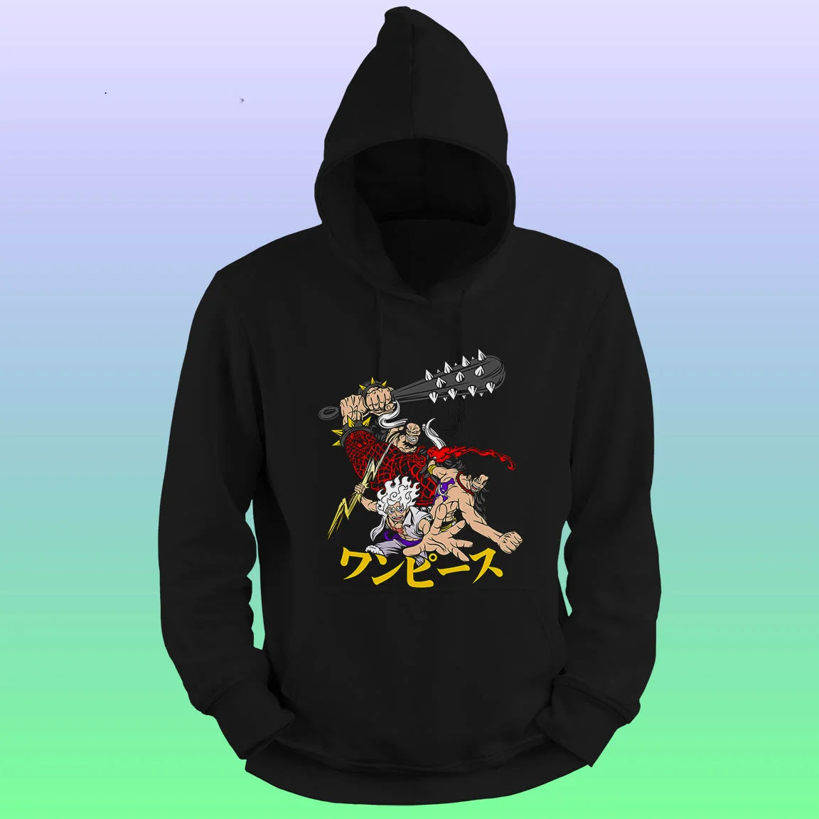 Anime Printed Hoodie – One piece-luffy ace kaido - depasro