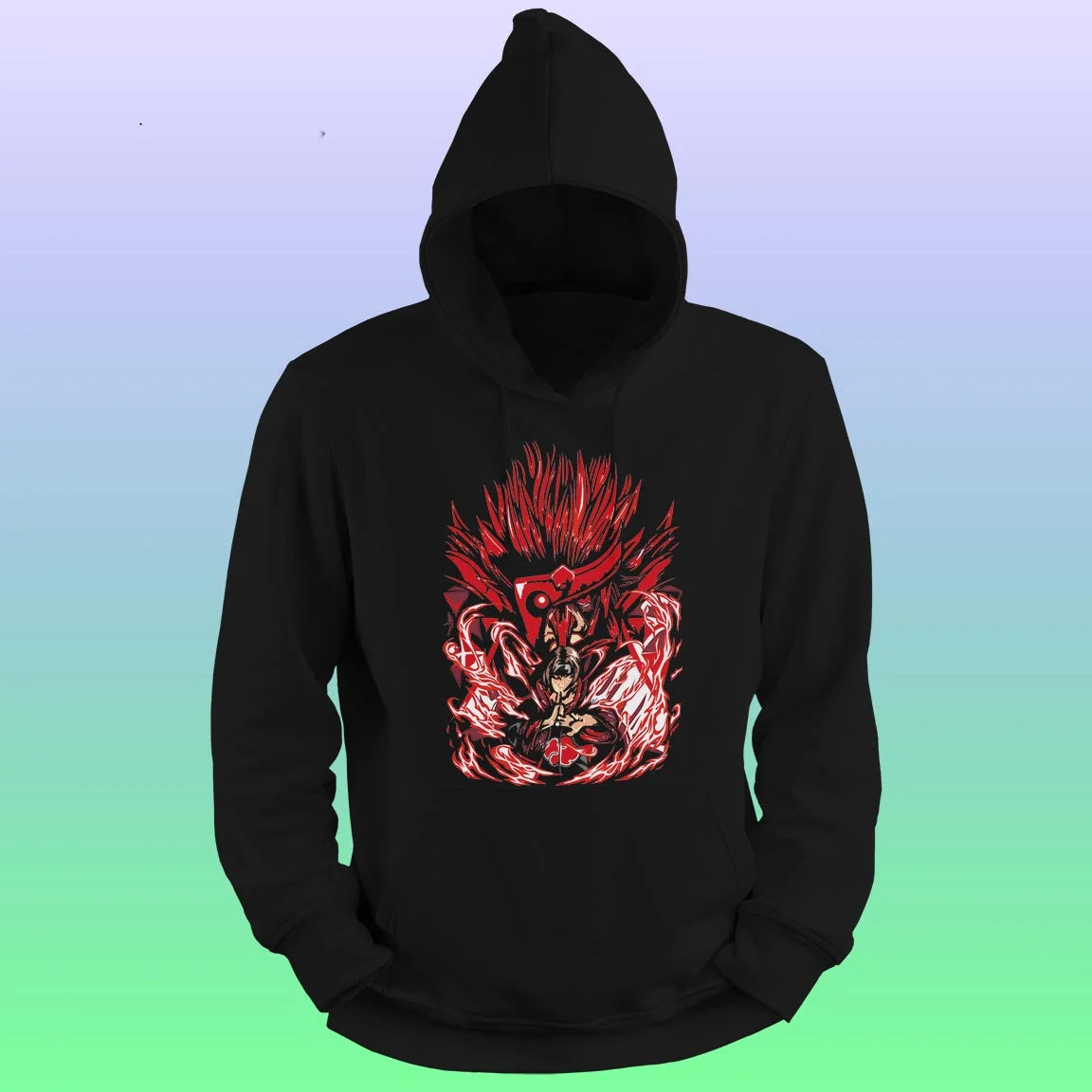 Anime Printed Hoodie – Itachi 01 - depasro