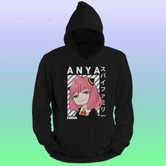 Anime Printed Hoodie – Anya - depasro