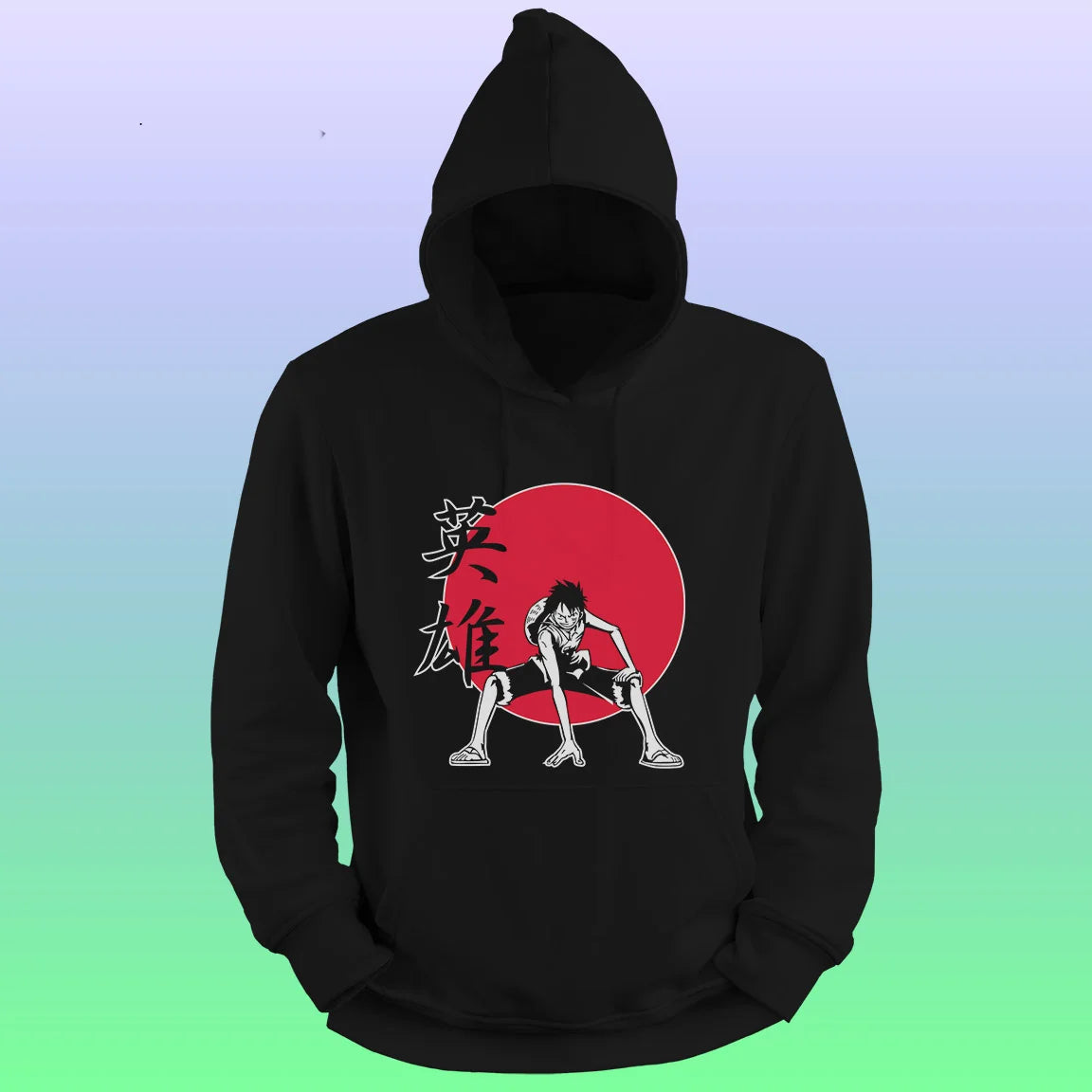 Anime Printed Hoodie – Monkey D luffy - depasro