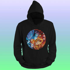 Anime Printed Hoodie – Rengoku vs akaza - depasro