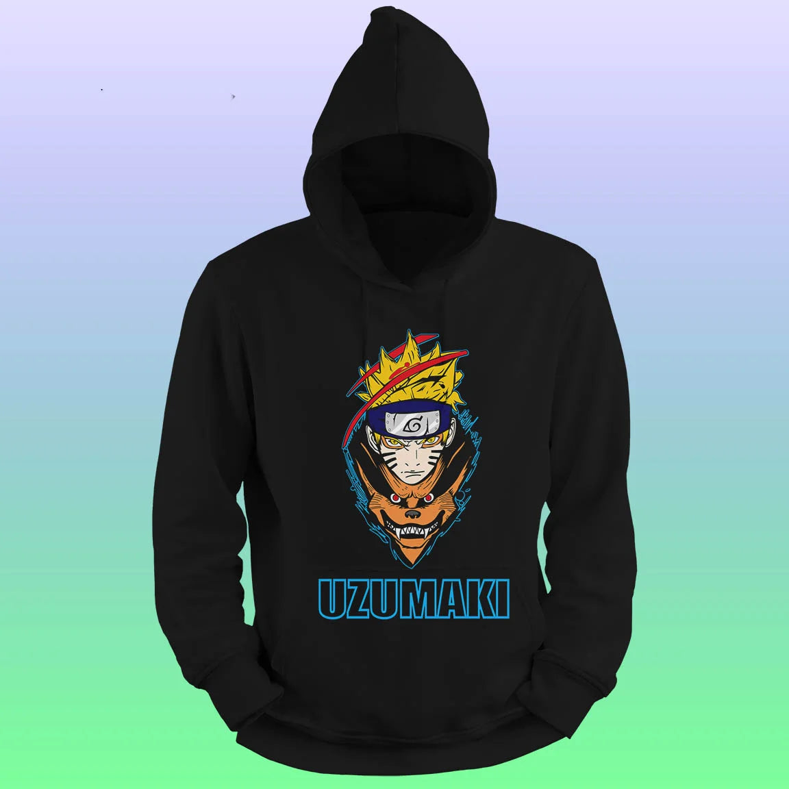 Anime Printed Hoodie – Uzumaki - depasro