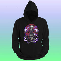 Anime Printed Hoodie- Blackclover devil union mode - depasro