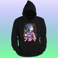 Anime Printed Hoodie- Bulma - depasro