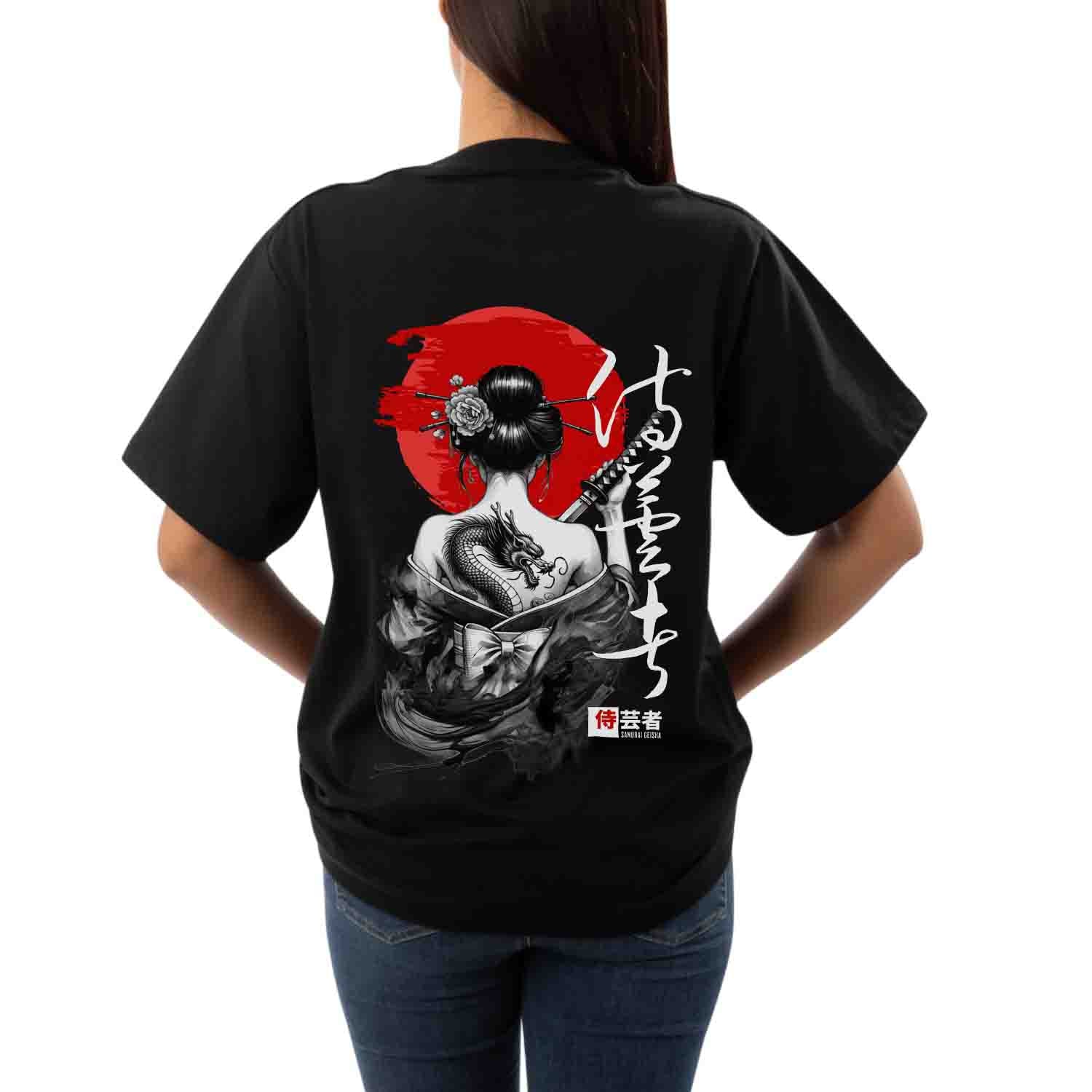 Samurai dragon Women's Oversized T-shirt