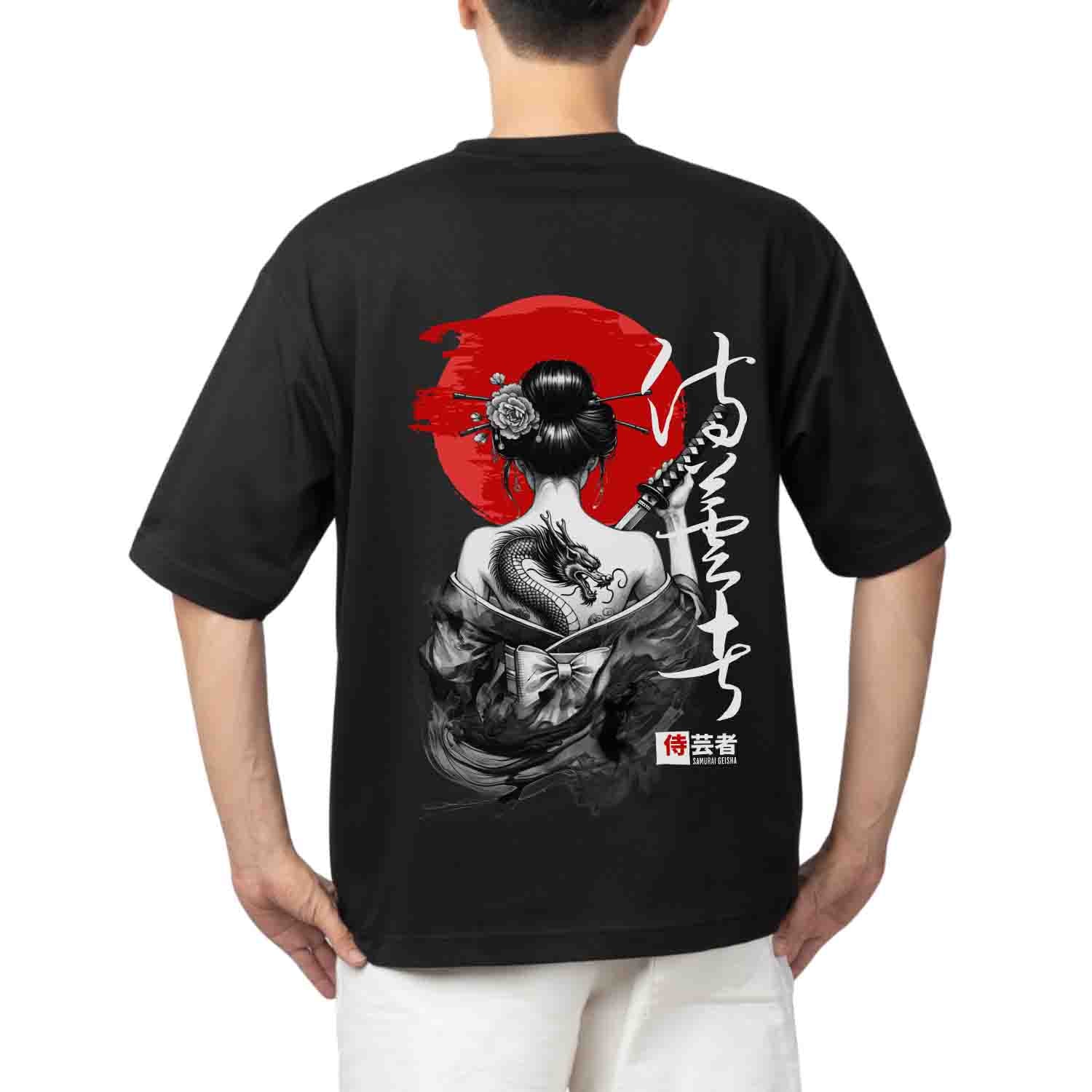 Samurai dragon Oversized T-shirt