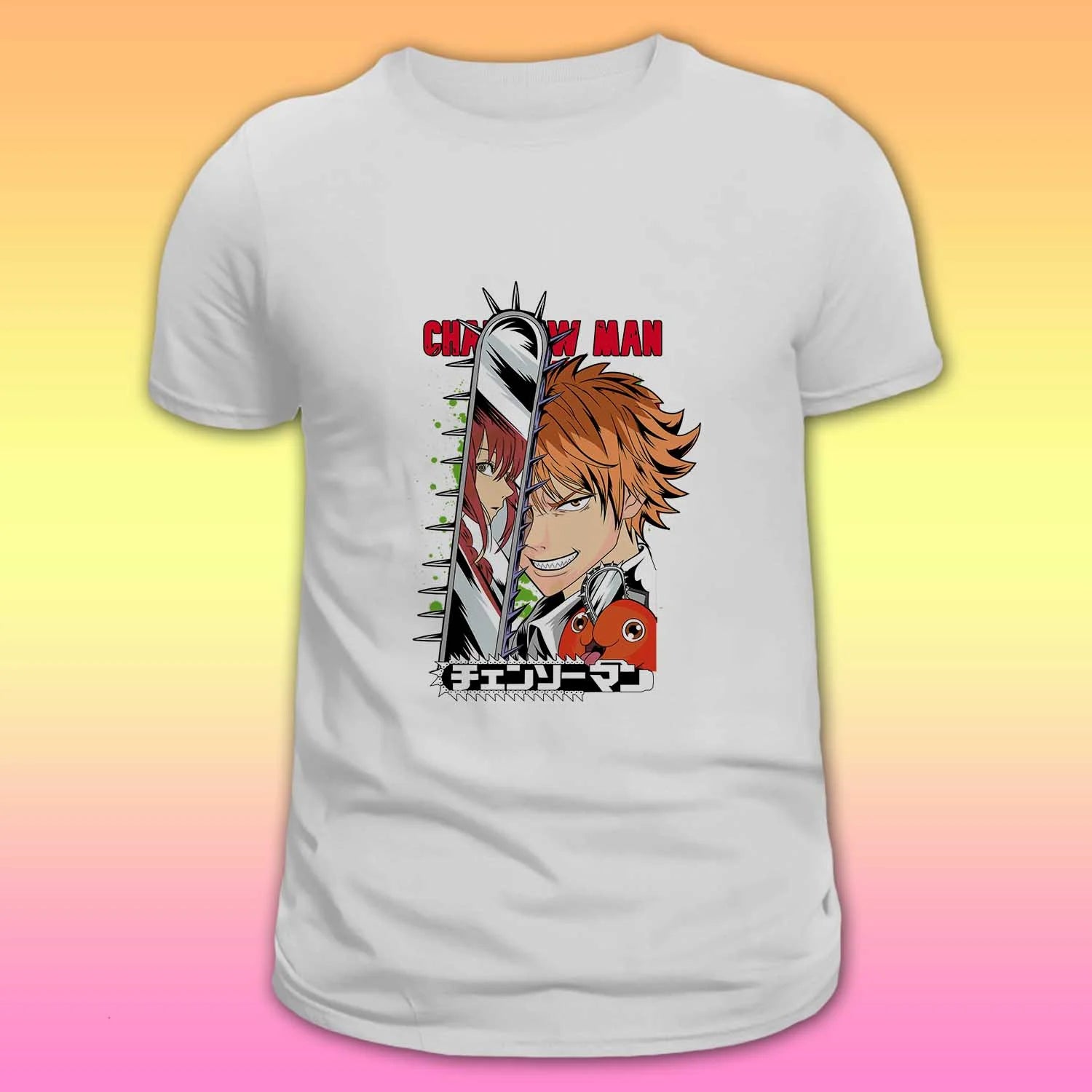 Unisex printed T-shirt – Chainsaw man denji X makima - depasro