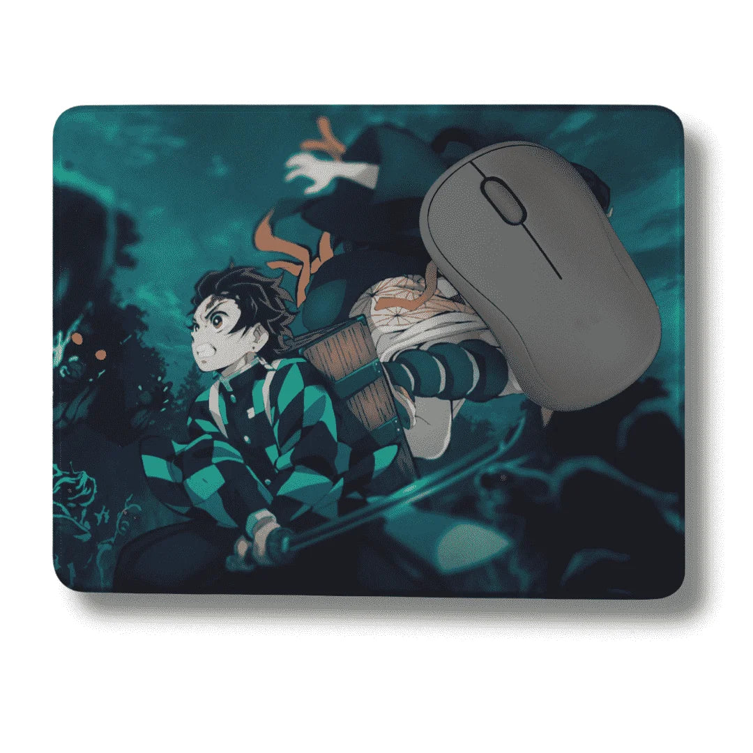 Demon slayer mouse pad with rubber grip - depasro