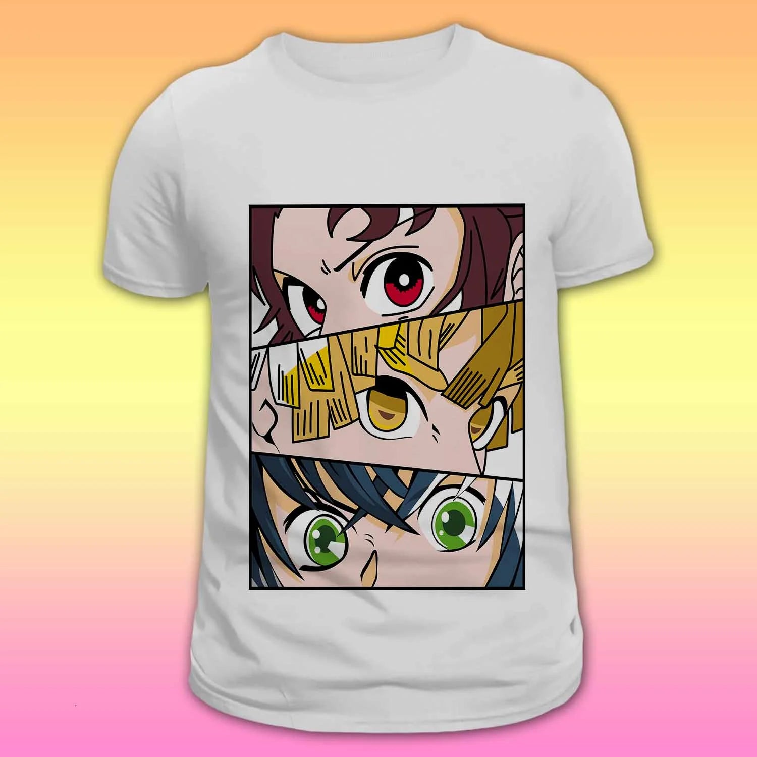 Unisex anime T-shirt – Demon slayer trio - depasro