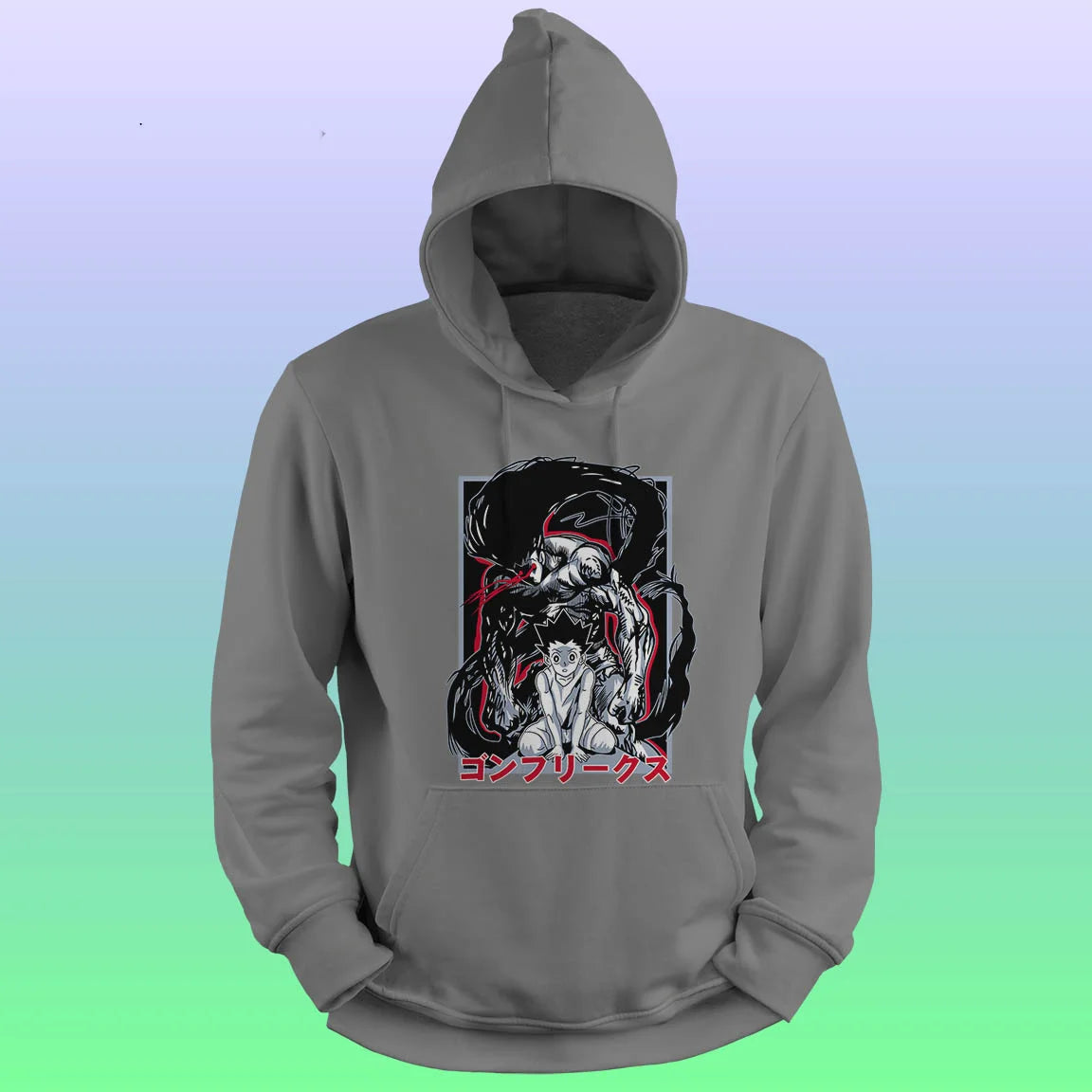 Anime Printed Hoodie – Gon freecss rage - depasro