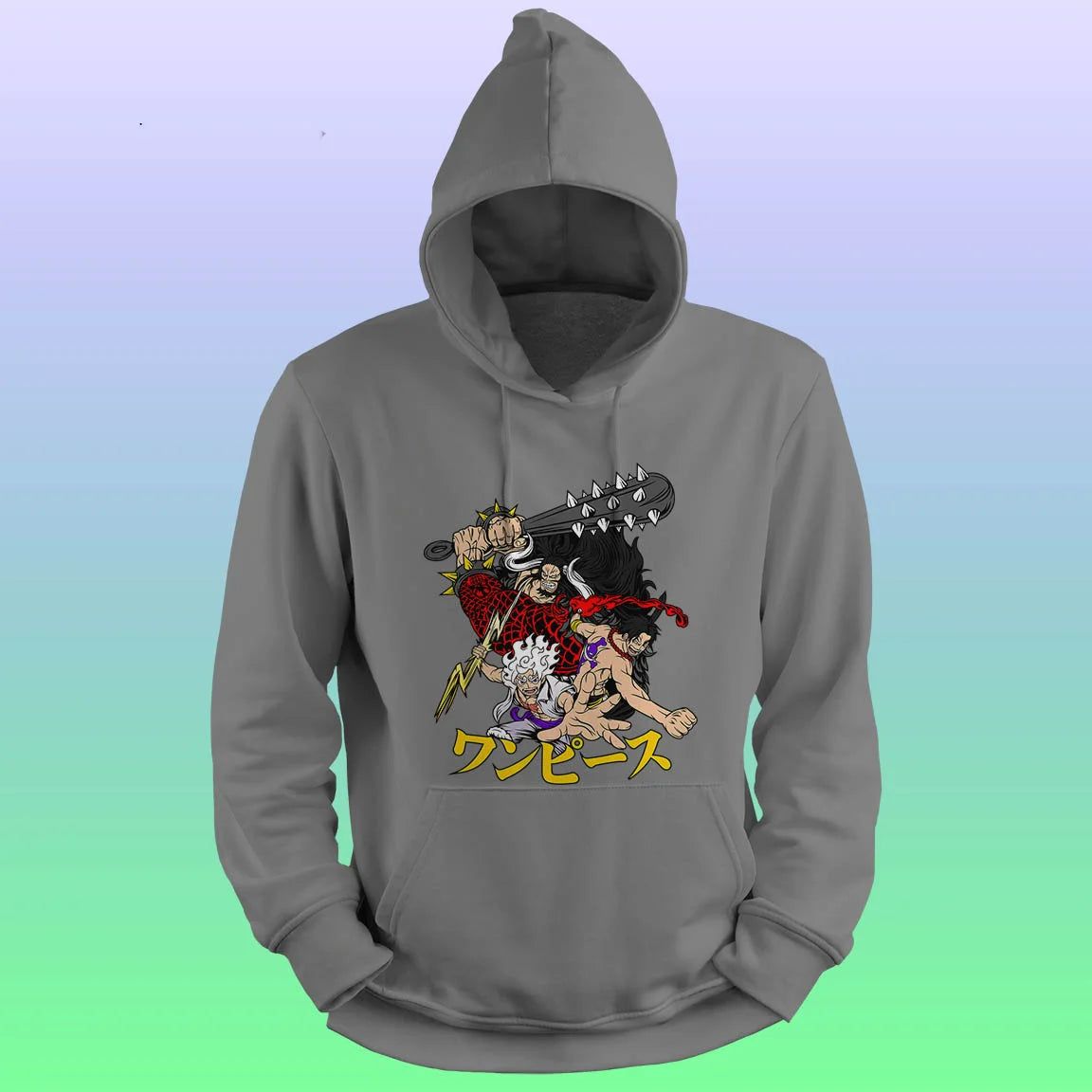 Anime Printed Hoodie – One piece-luffy ace kaido - depasro