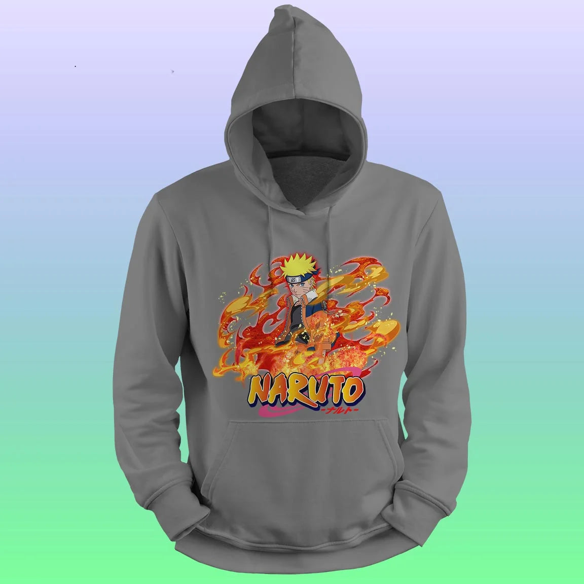 Anime Printed Hoodie – Naruto - depasro