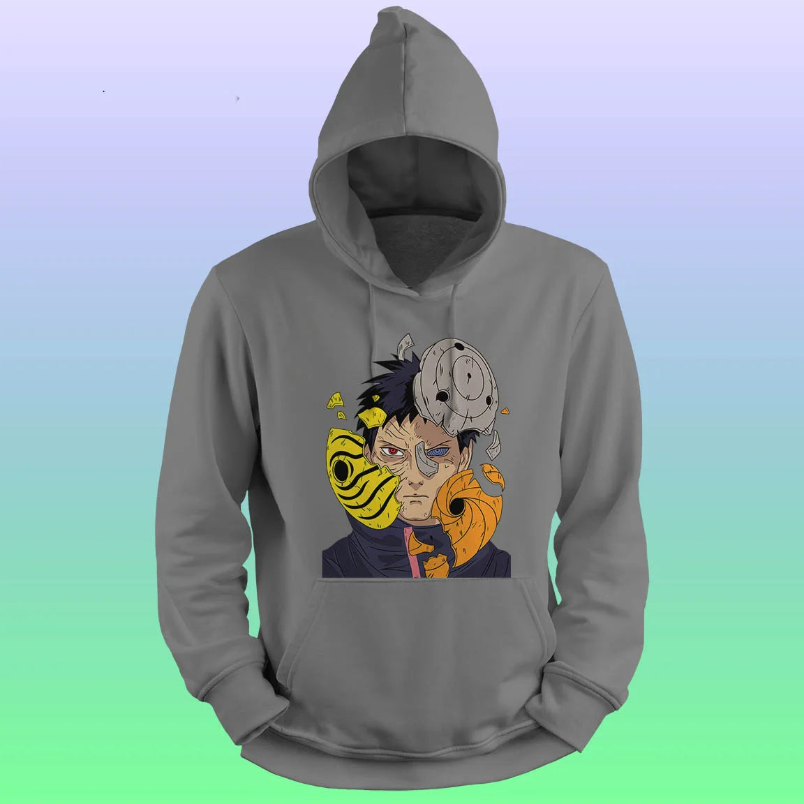 Anime Printed Hoodie – Obito - depasro