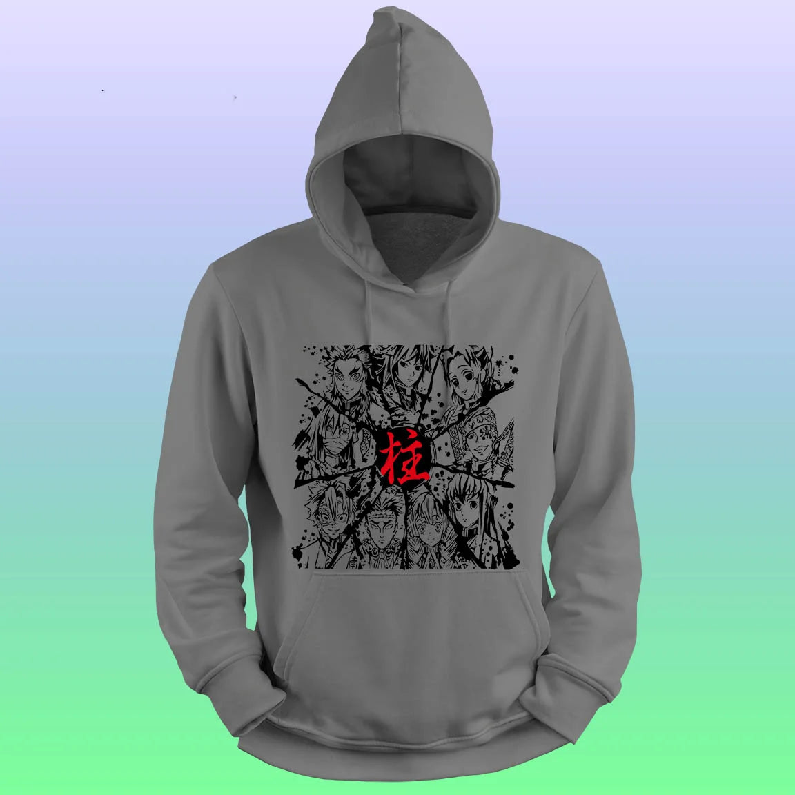 Anime Printed Hoodie – Demon slayer Hashira - depasro