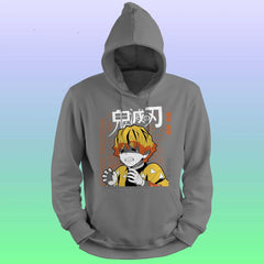 Anime Printed Hoodie – Thunder breathing - depasro