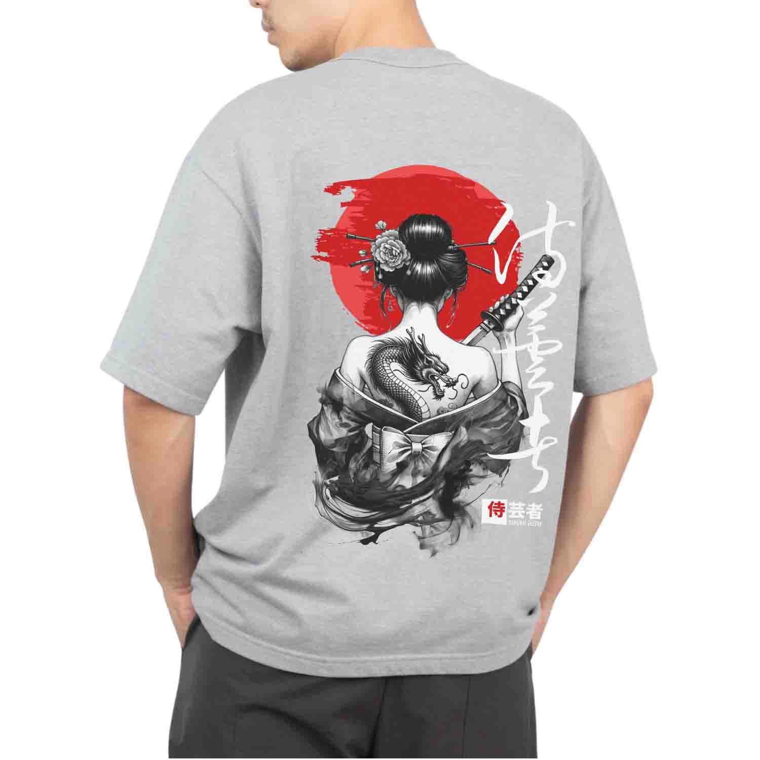 Samurai dragon Oversized T-shirt