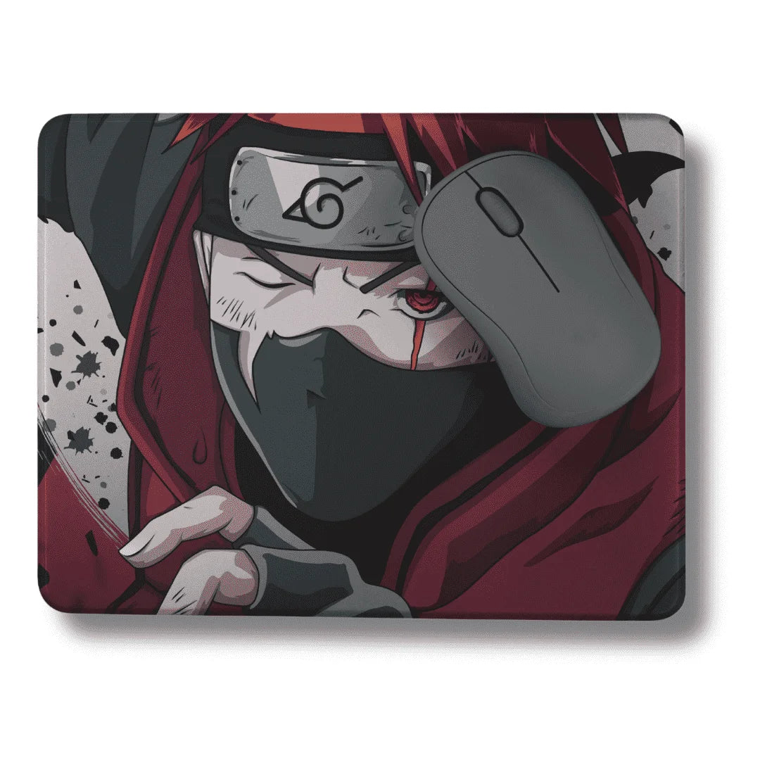 Kakashi 02 mouse pad with rubber grip - depasro