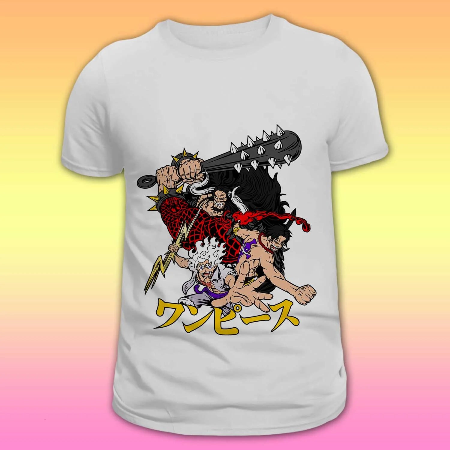 Unisex anime T-shirt – Luffy ace kaido - depasro