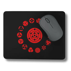 Naruto Sharingan mouse pad with rubber grip - depasro