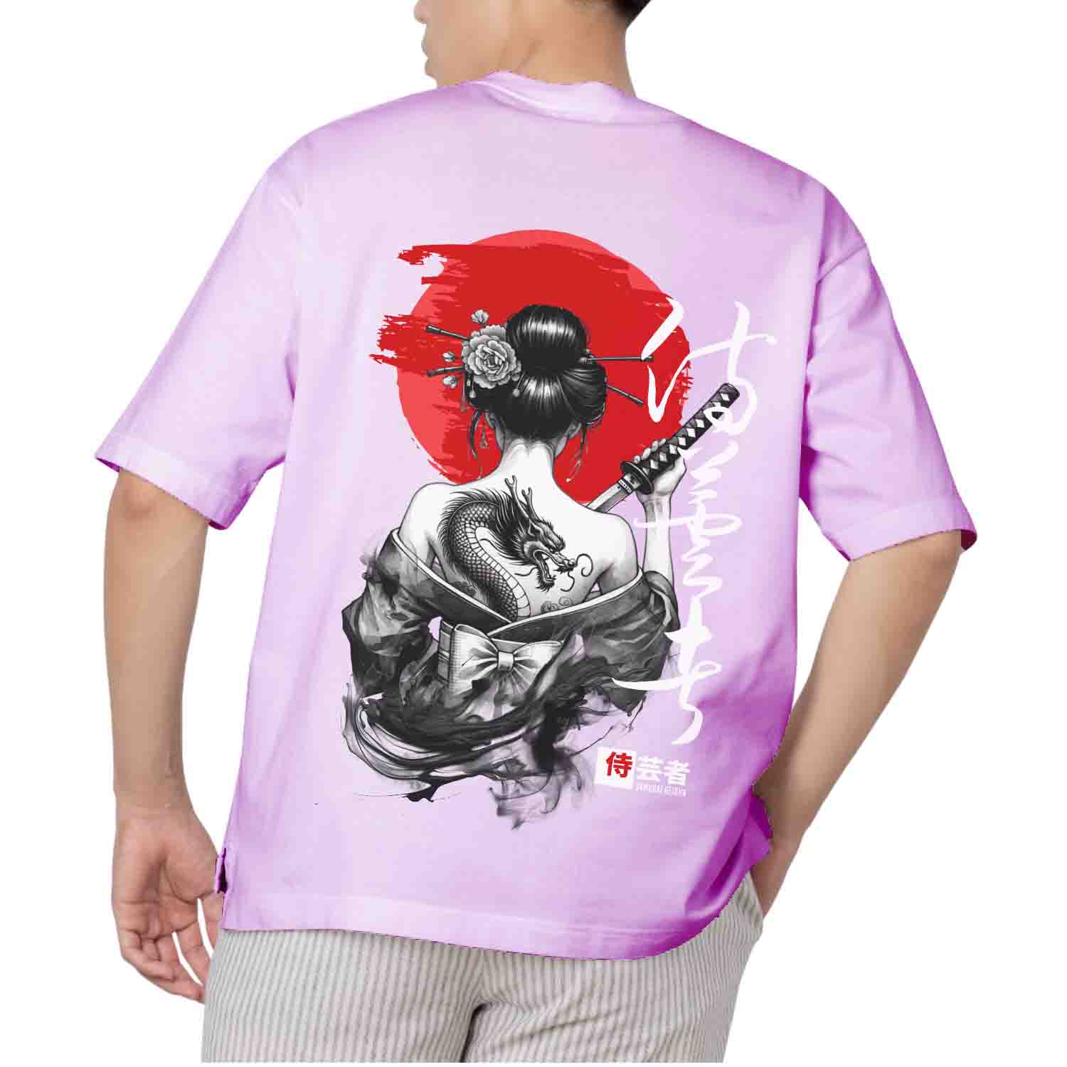 Samurai dragon Oversized T-shirt