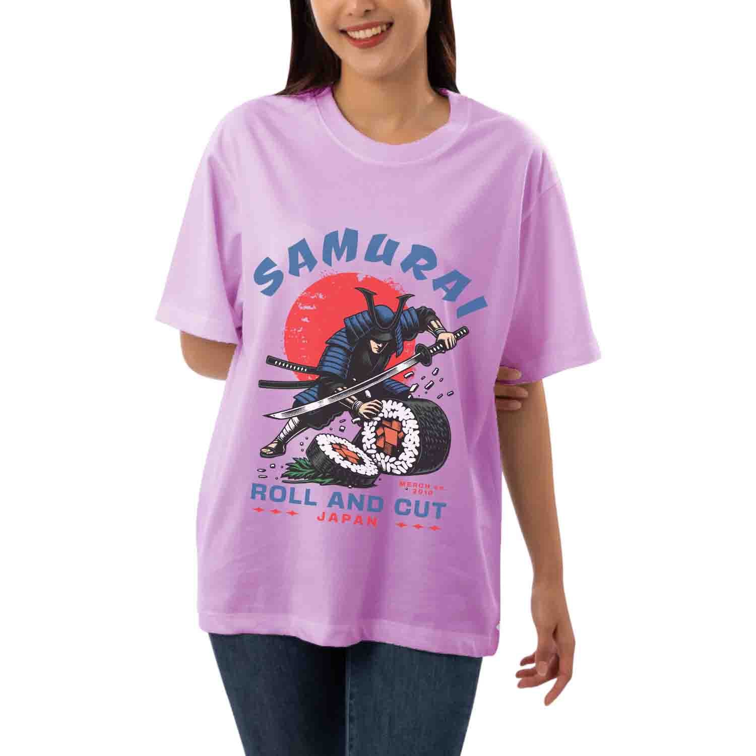 Samurai roll & cut Women's Oversized T-shirt