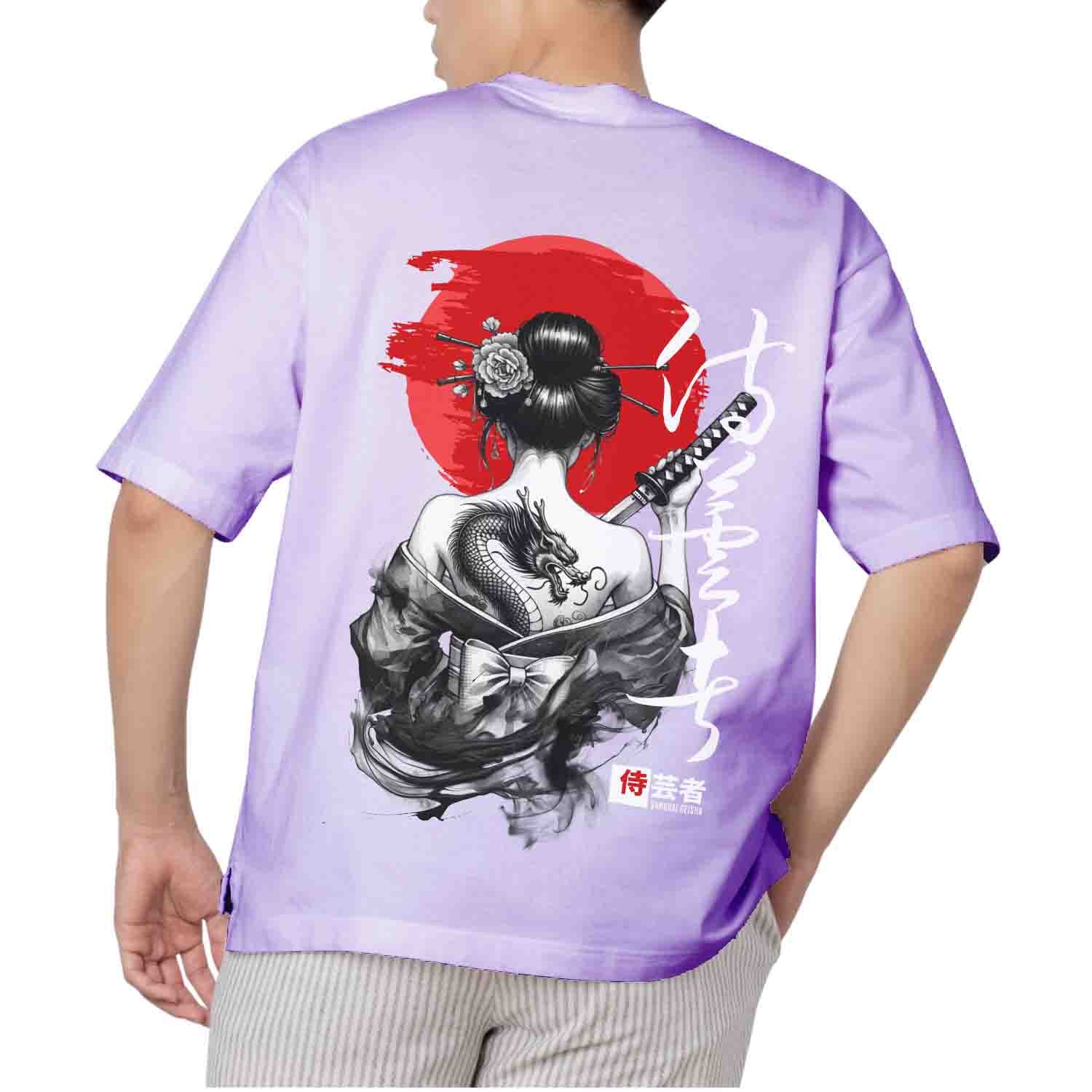 Samurai dragon Oversized T-shirt