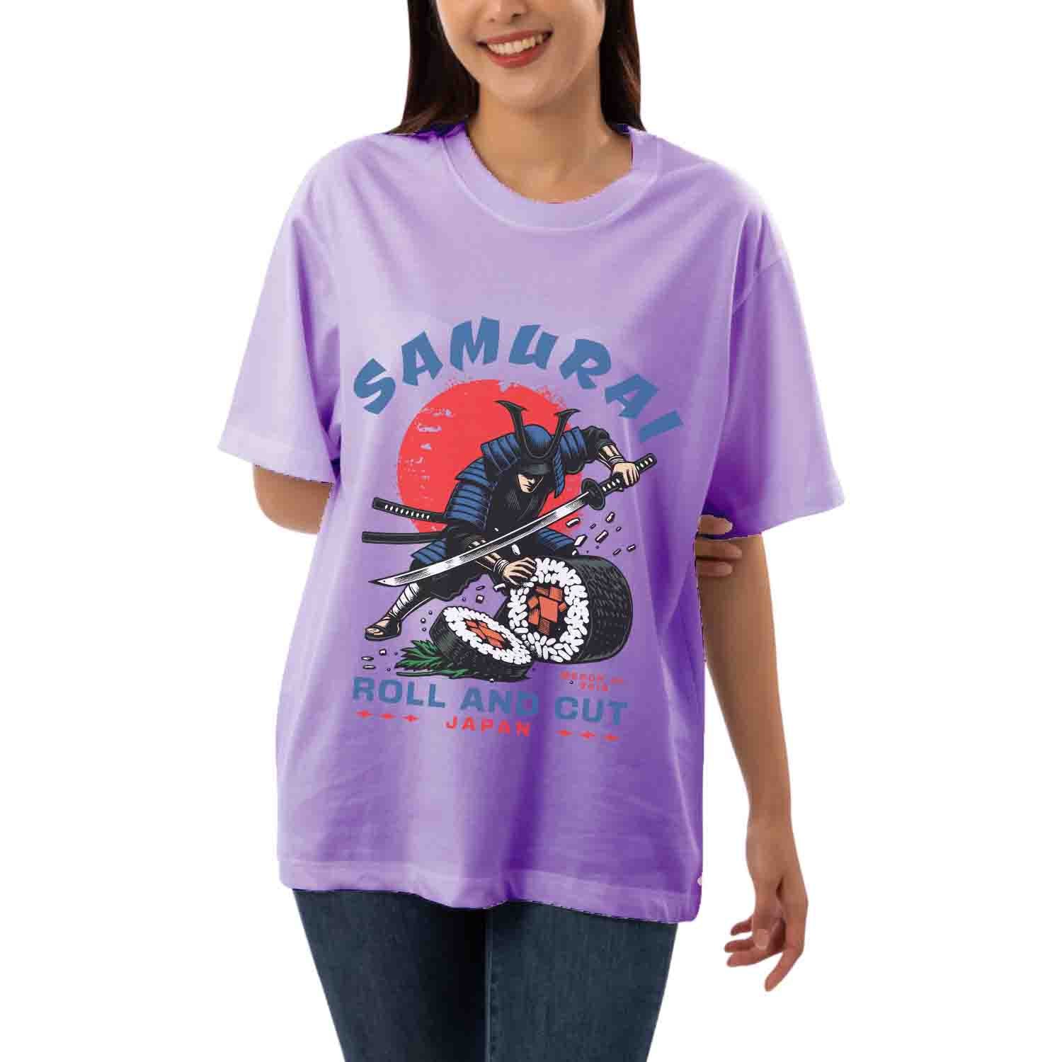 Samurai roll & cut Women's Oversized T-shirt