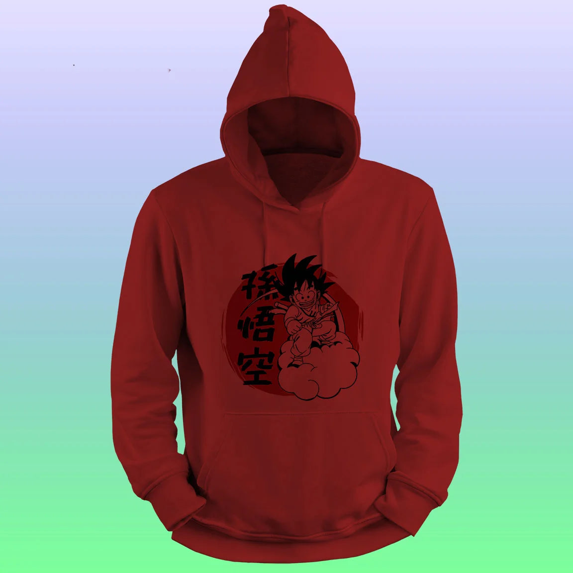 Anime Printed Hoodie – Goku - depasro