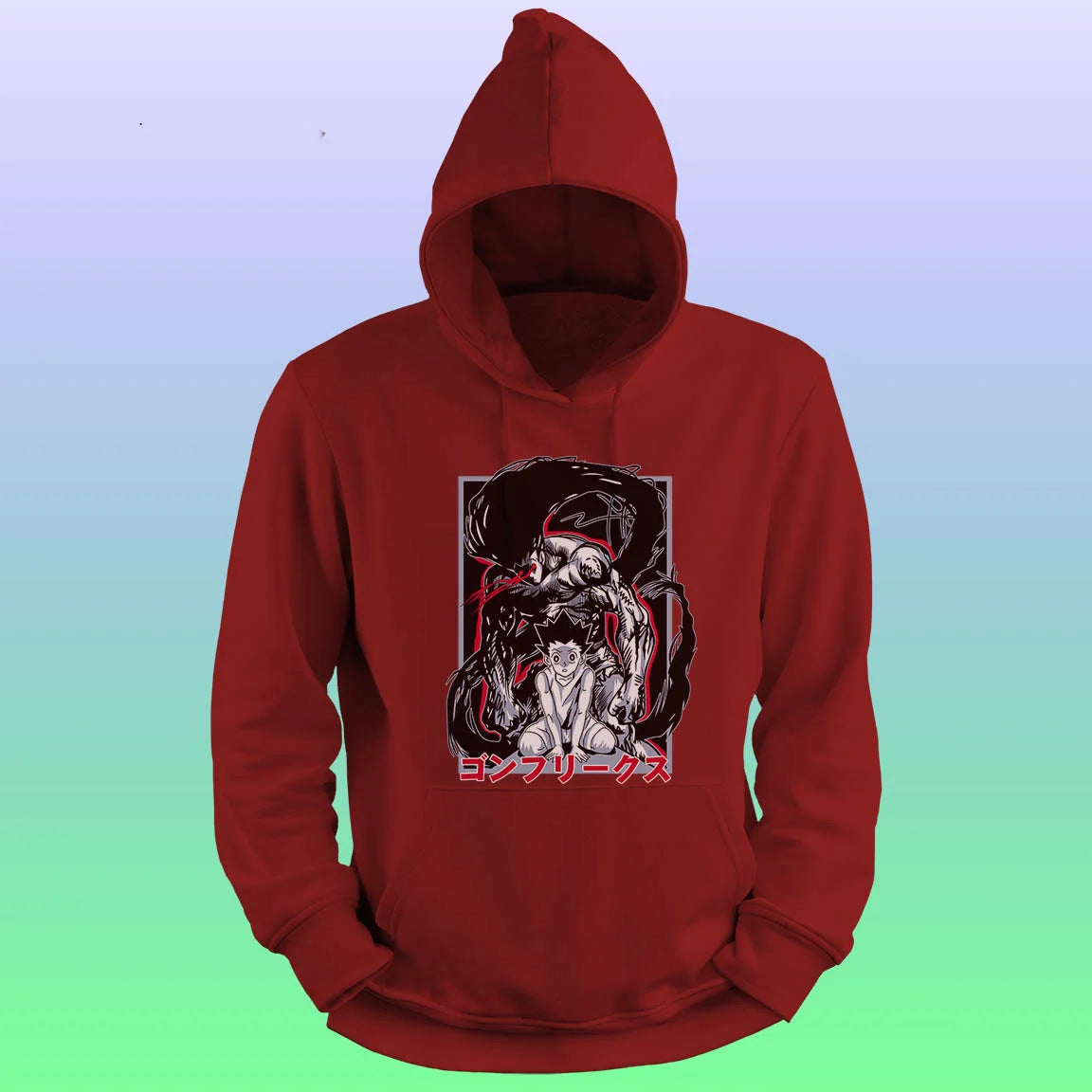 Anime Printed Hoodie – Gon freecss rage - depasro