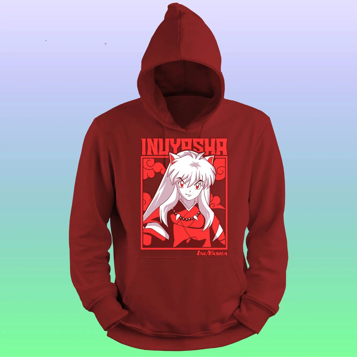 Anime Printed Hoodie – Inuyasha - depasro