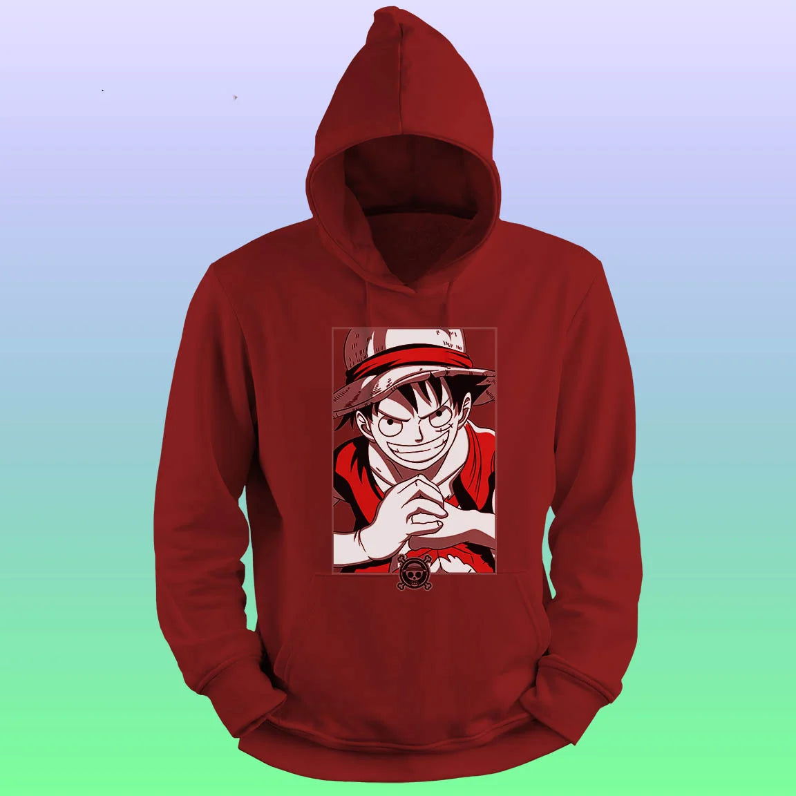 Anime Printed Hoodie – Luffy - depasro