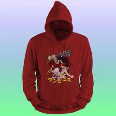 Anime Printed Hoodie – One piece-luffy ace kaido - depasro