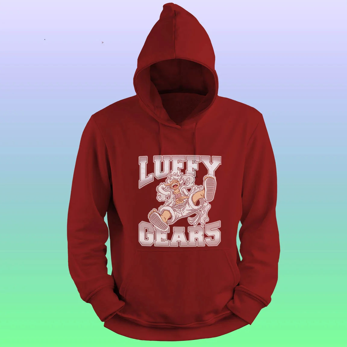 Anime Printed Hoodie – Luffy gear 5 - depasro